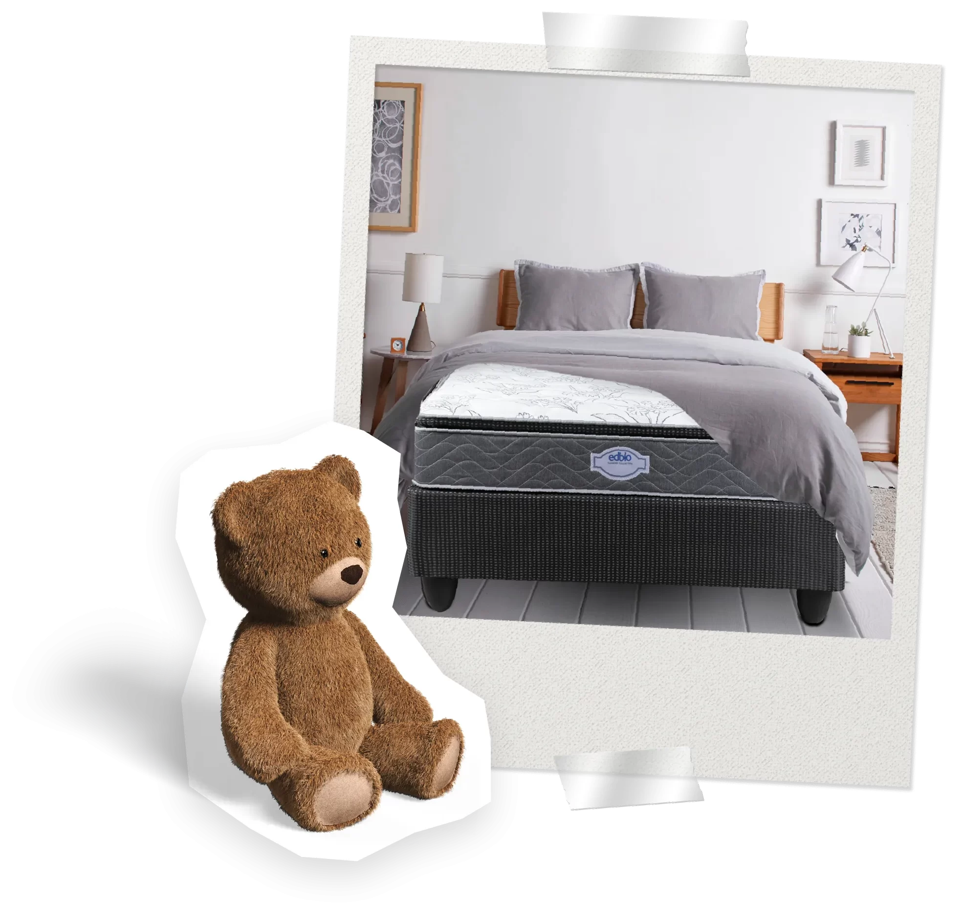 Bed Image with Bear